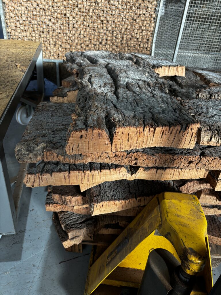 ecorce de qualité qui rentrera dans la production de bouchons naturels